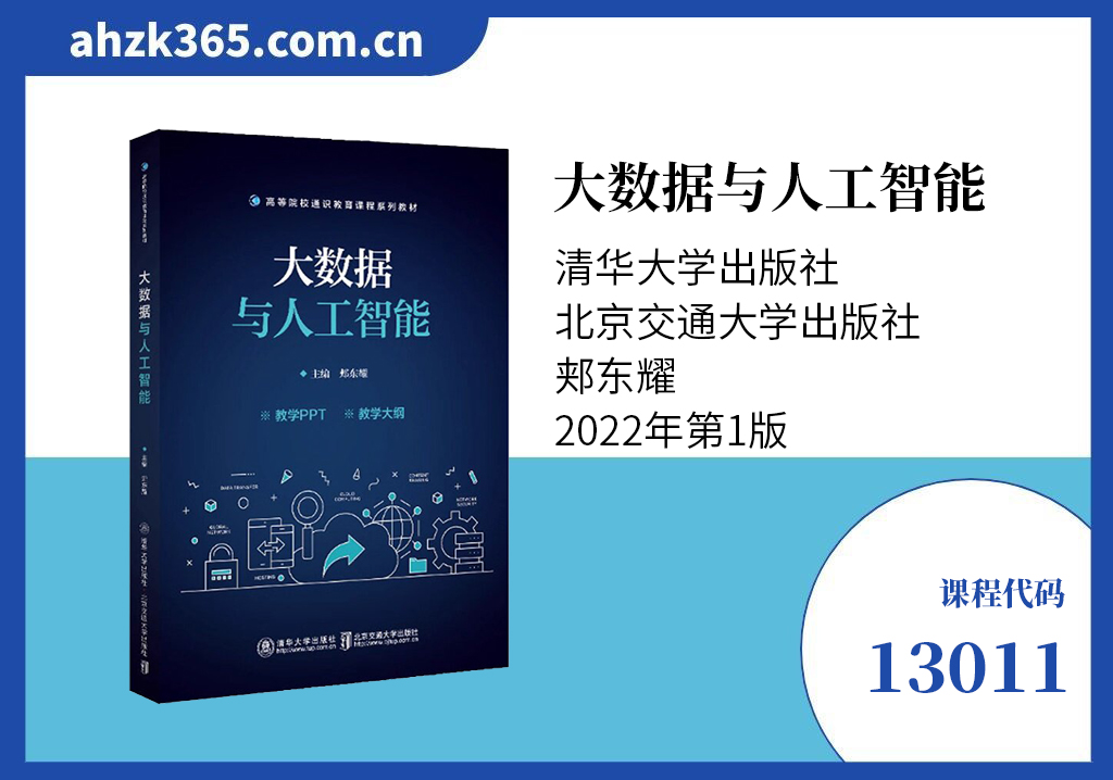 人工智能与大数据13011教材